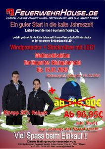 Fleecejacke Windprotector + Strickmütze Lightrunner